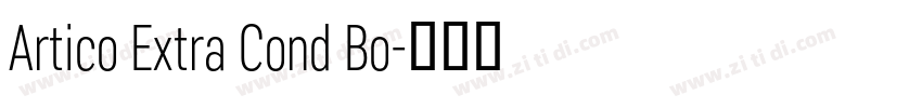 Artico Extra Cond Bo字体转换